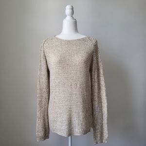 Beige cream knit sweater